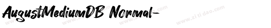 AugustMediumDB Normal字体转换
